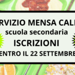 Mensa calda scuola secondaria – ISCRIZIONI –