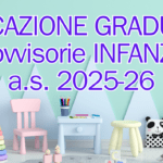 PUBBLICAZIONE GRADUATORIA PROVVISORIA INFANZIA a.s. 2025 – 26