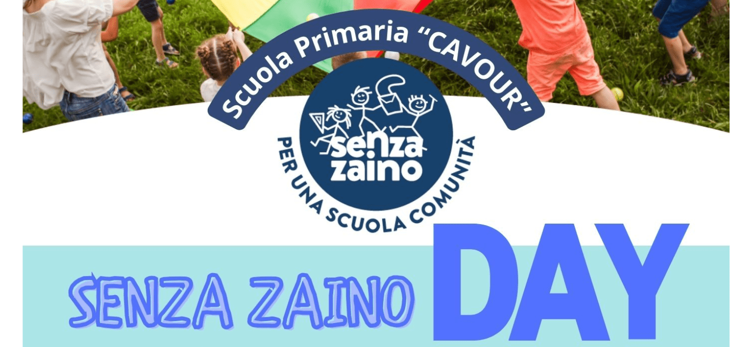 CAVOUR – SCUOLA SENZA ZAINO – 20 MAGGIO 2025 SCUOLA APERTA PER IL SENZA ZAINO DAY